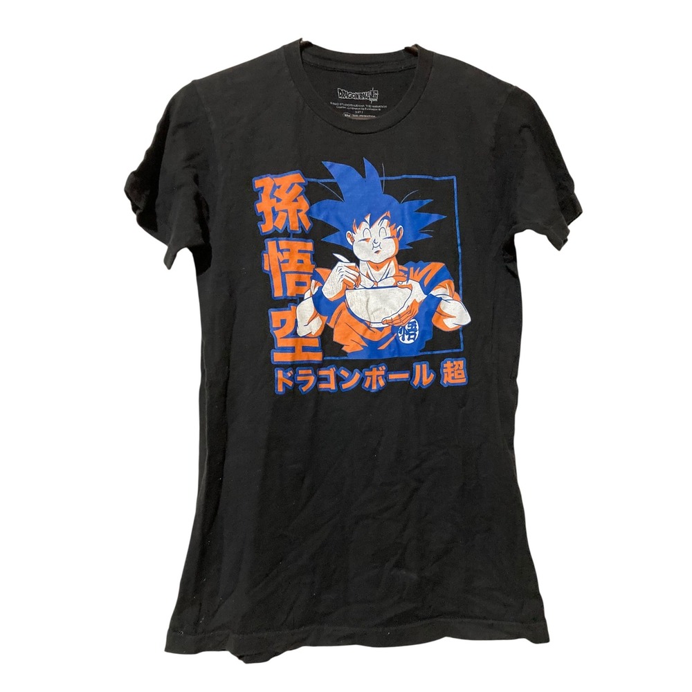 Dragon Ball Super Goku Ramen Graphic T-Shirt Black Small Anime Toei Animation